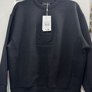 NWT Anine Bing Black Crewneck Sweater